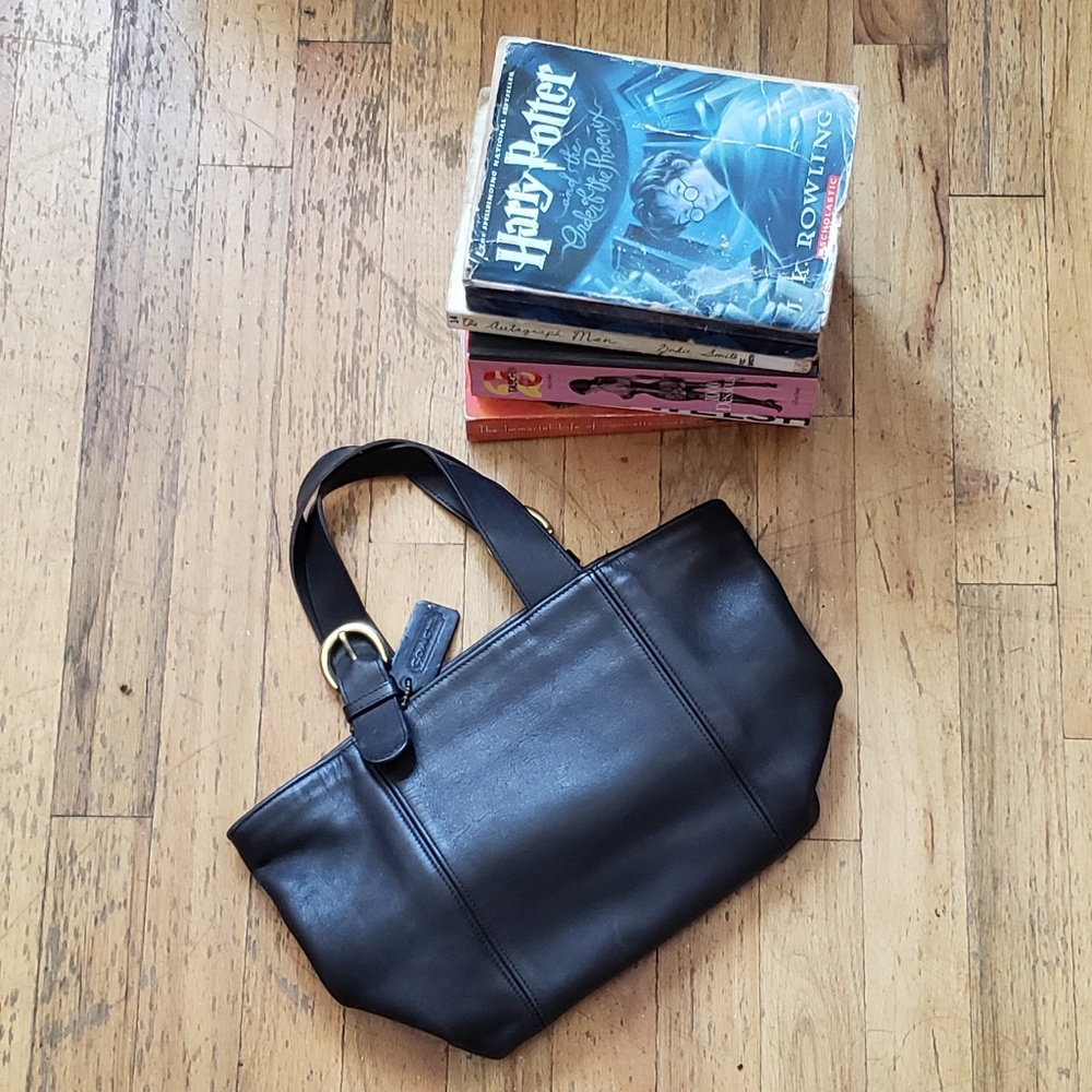 Vintage Coach Black Top Handle Purse